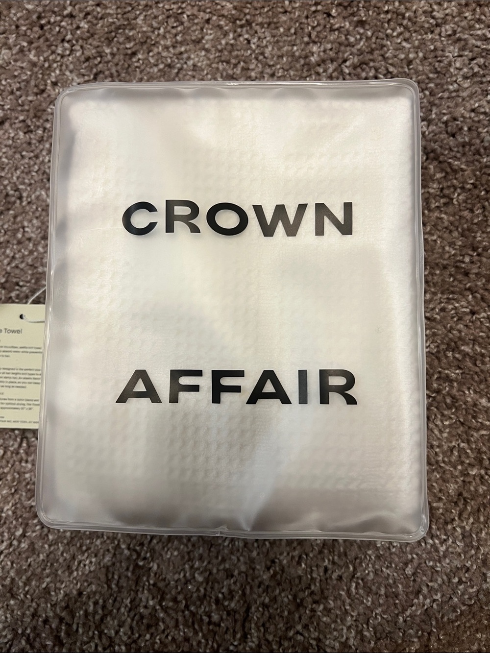 Crown Affair White Hair Towel - Wrap & Protect
